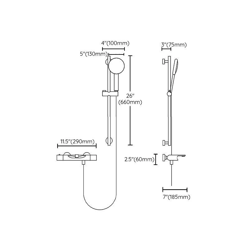 Shower Set Bathroom Shower Full Copper Household Shower Head -Bathlova