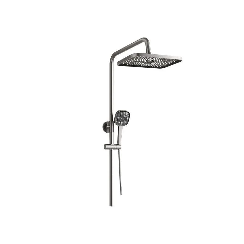 Shower Set Grey Shower Arm Swivel Showerhand Wall Mounted Shower Set -Bathlova