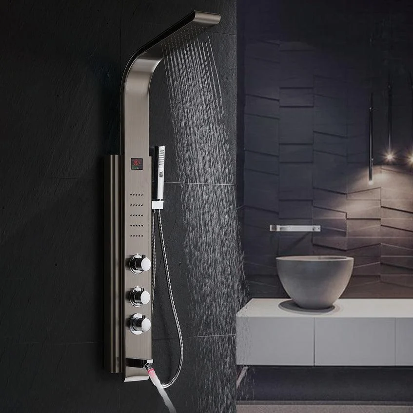 Shower Set Shower Screen Intelligent Digital Display Bathroom Shower Head -Bathlova