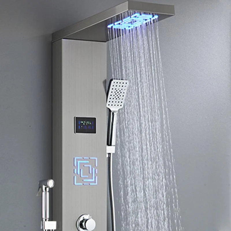 Shower Shower Set Digital Display Temperature Control Shower Wall Mounted -Bathlova