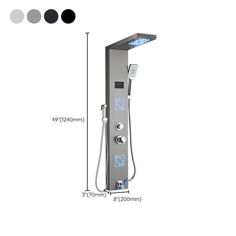 Shower Shower Set Digital Display Temperature Control Shower Wall Mounted -Bathlova