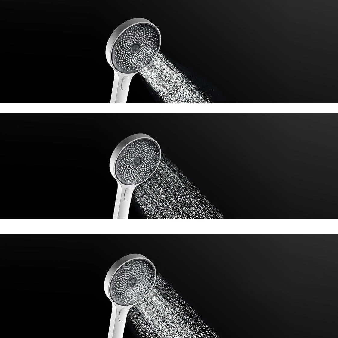 Shower System Massage Jet Round Handheld Shower Head Wall Mounted Shower Trim -Bathlova