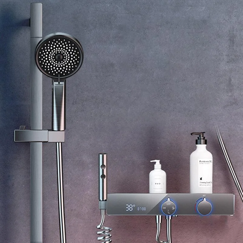 Shower System Rain Shower Head Massage/Jet Handheld Shower Trim -Bathlova