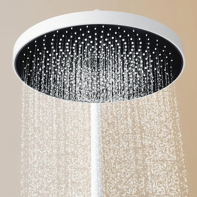 Shower System Round Adjustable Spray Pattern Massage Jet Handheld Shower Head Shower Trim -Bathlova