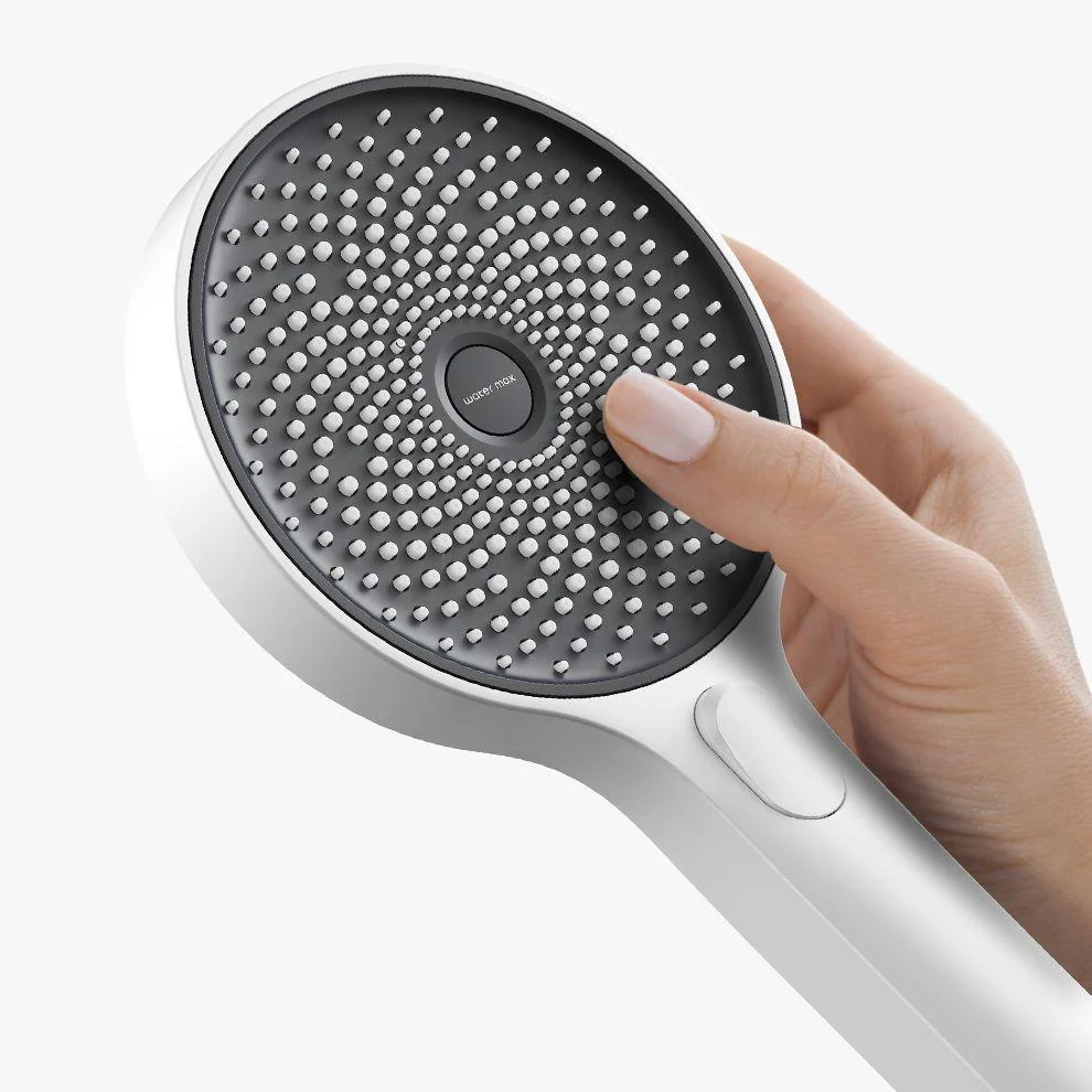 Shower System Round Adjustable Spray Pattern Massage Jet Handheld Shower Head Shower Trim -Bathlova