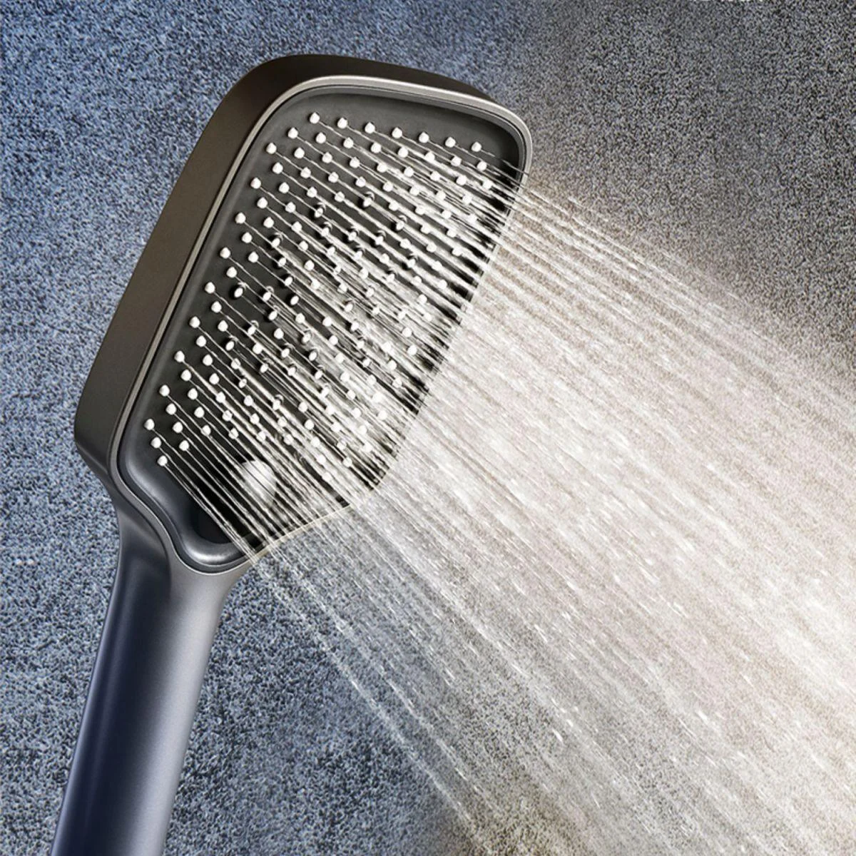 Shower System Square Handheld Shower Head Massage Shower Trim -Bathlova