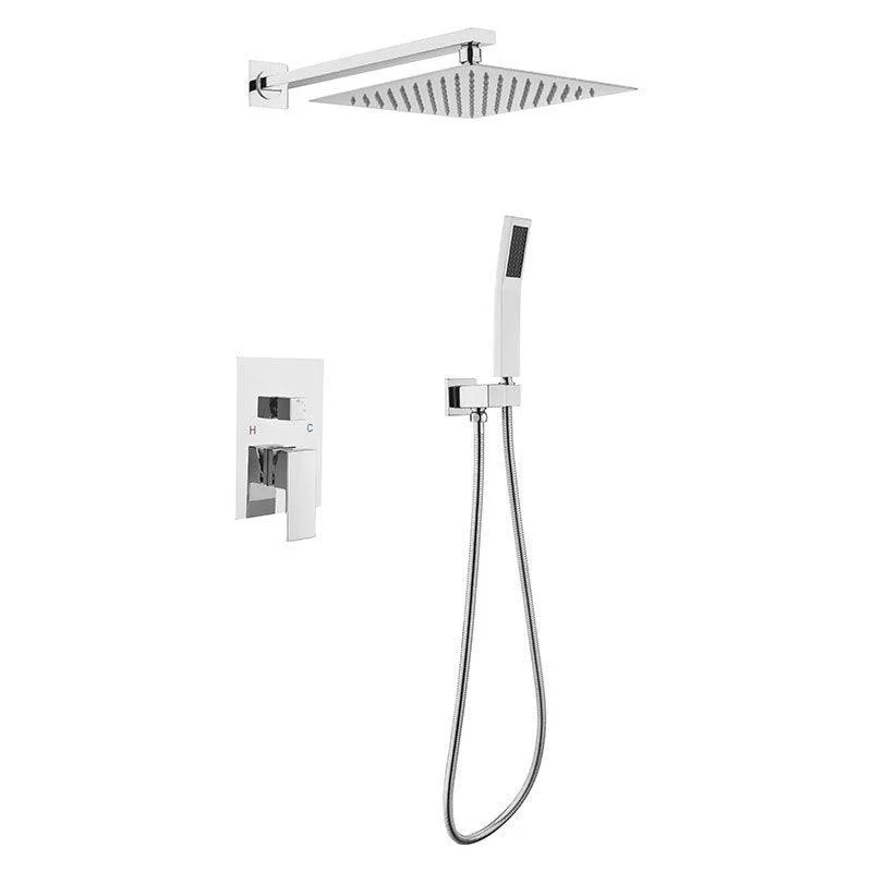 Shower System Square Handheld Shower Knot Handle Shower Trim -Bathlova