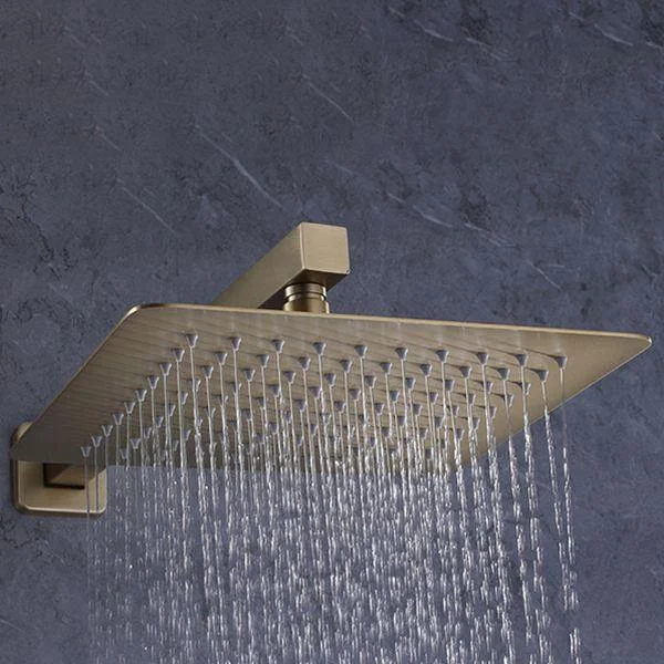 Shower System Square Rain Massage Handheld Shower Wall Mounted Shower Head -Bathlova