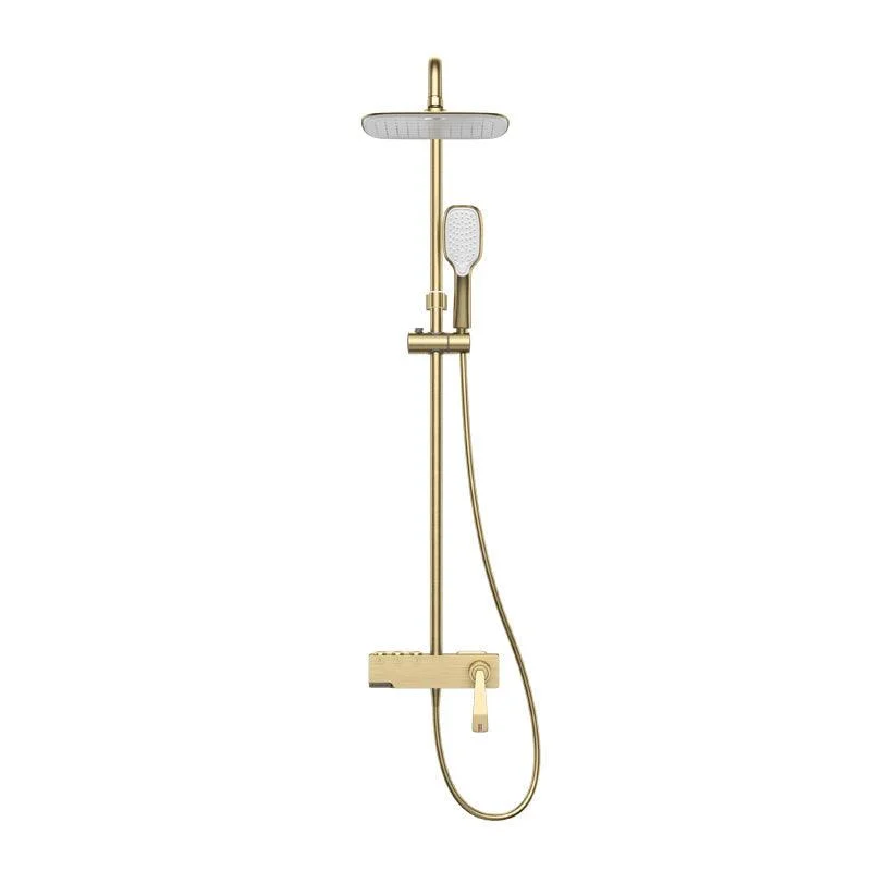 Shower System Trim Lever Hand Square Massage Jet Shower Combo -Bathlova