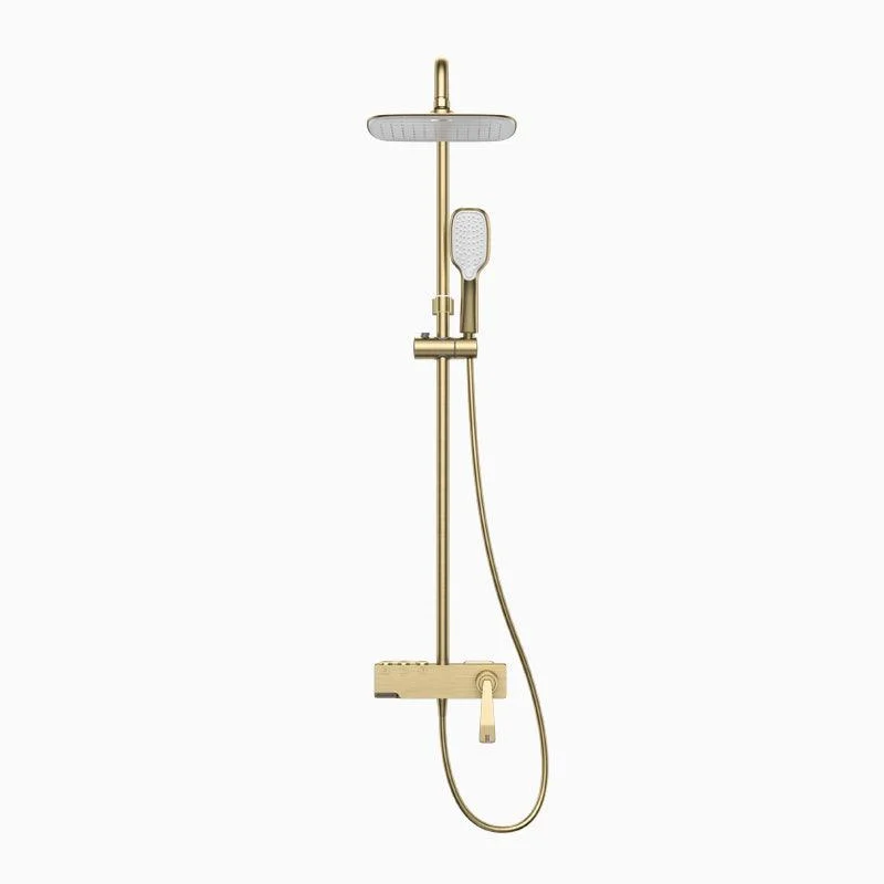 Shower System Trim Lever Hand Square Massage Jet Shower Combo -Bathlova