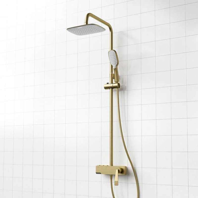 Shower System Trim Lever Hand Square Massage Jet Shower Combo -Bathlova