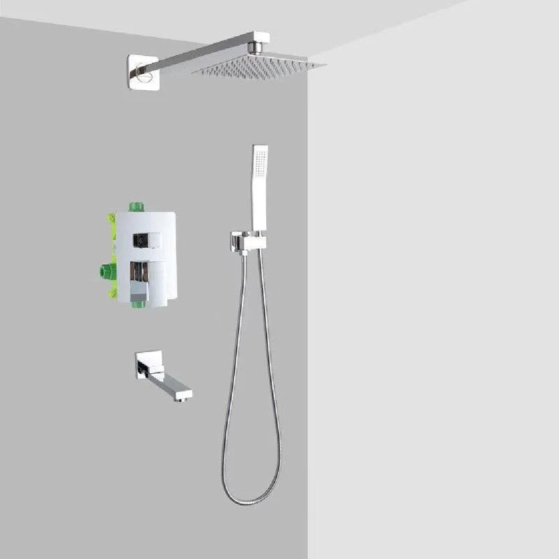 Shower System Wall Mounted Massage Jet Adjustable Spray Pattern Shower Trim -Bathlova