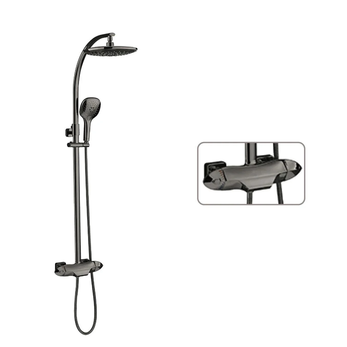 Shower System With Constant Temperature Design 3-function Bathroom Tap -Bathlova