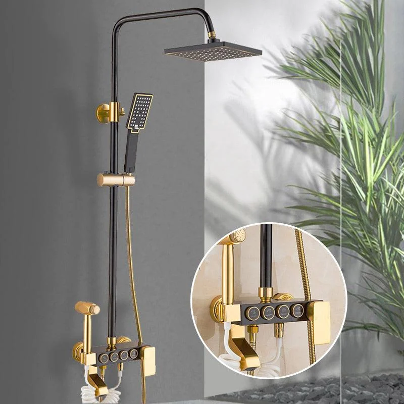 Shower Tap Set Rainfall Bathroom Shower Mixer Taps with Bidet -Bathlova