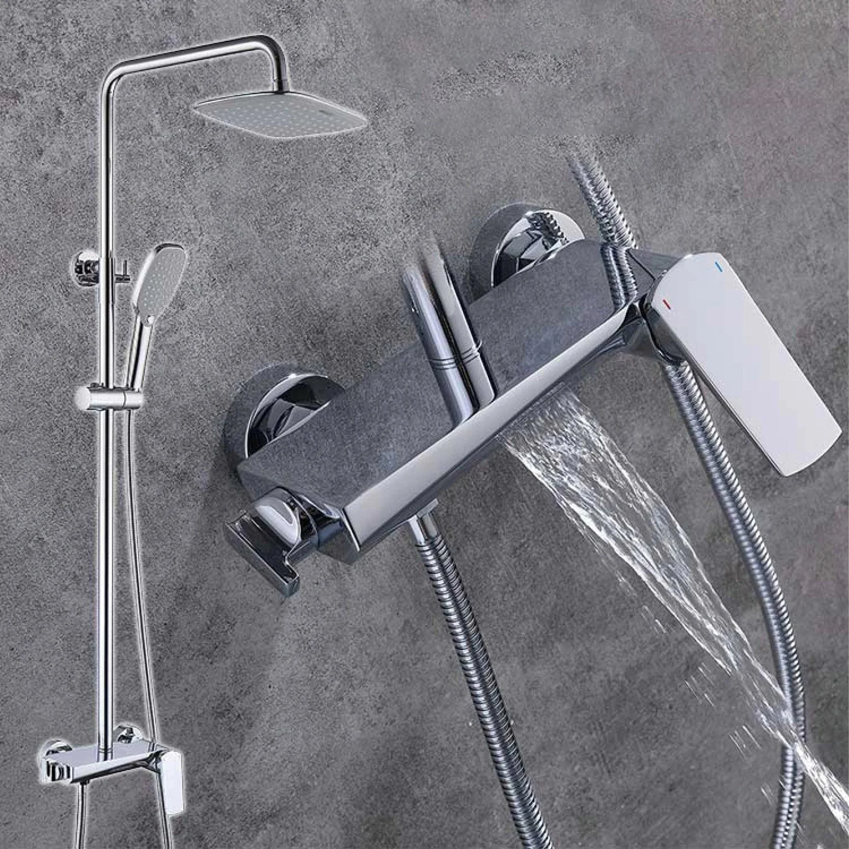 Shower Tap With Minimalist Design 3-function Waterfall Style Bath Tap -Bathlova