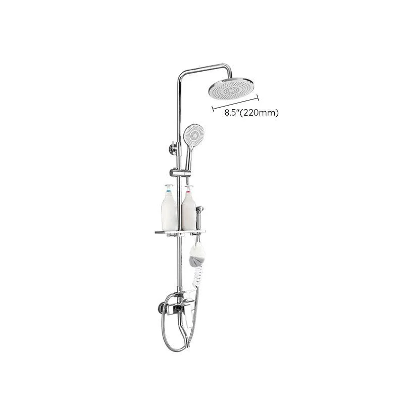 Shower Trim Round Rain Massage Jet Handheld Shower Head System -Bathlova