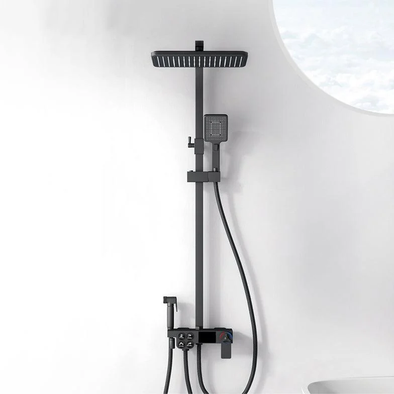 Shower Trim Square Handheld Shower Head Massage Jet Shower System -Bathlova