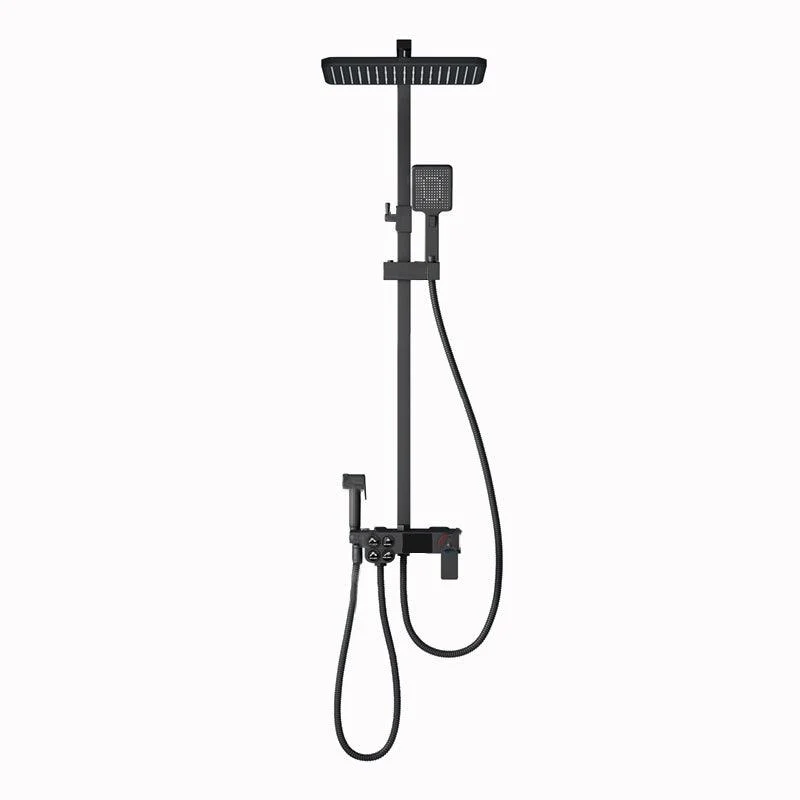 Shower Trim Square Handheld Shower Head Massage Jet Shower System -Bathlova