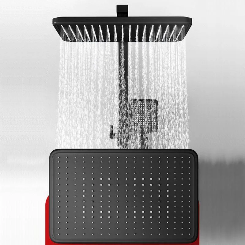 Shower Trim Square Handheld Shower Head Massage Jet Shower System -Bathlova