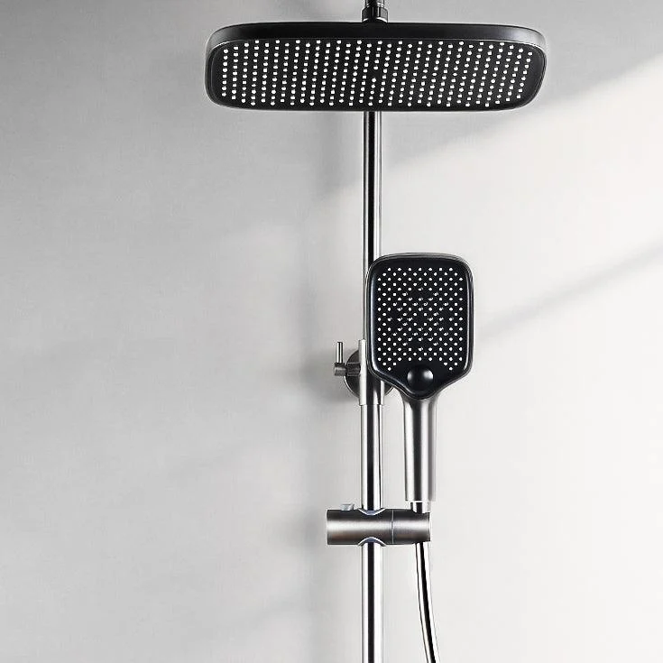 Shower Trim Square Massage Jet Handheld Shower Head Shower System -Bathlova