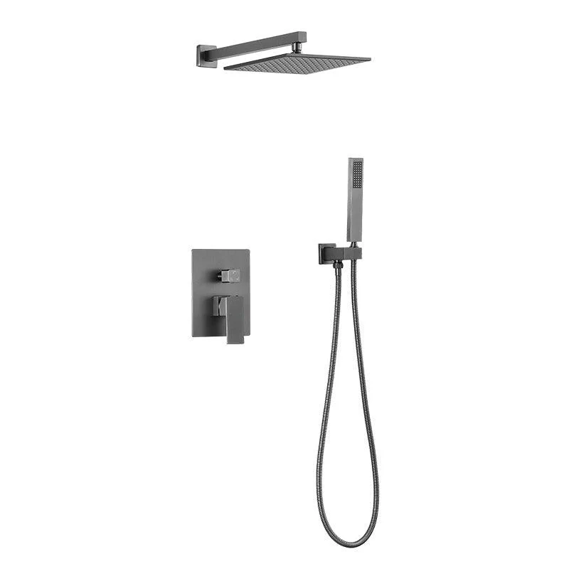 Shower Trim Square Massage Jet Rain Wall Mounted Shower System -Bathlova