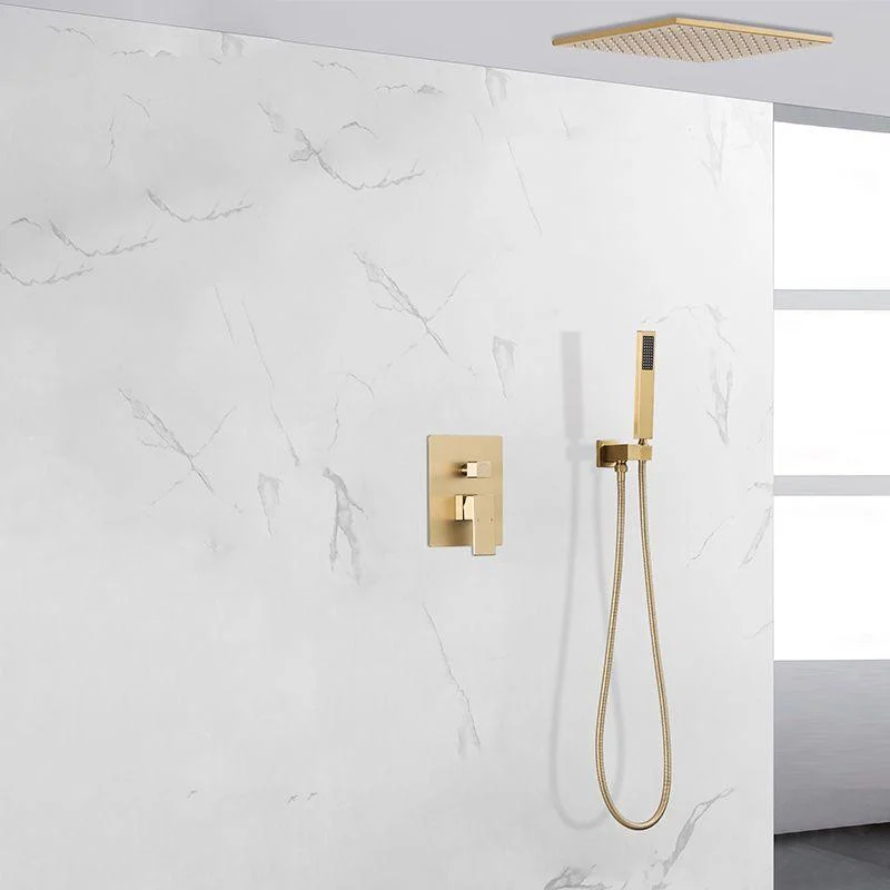 Shower Trim Square Massage Jet Rain Wall Mounted Shower System -Bathlova