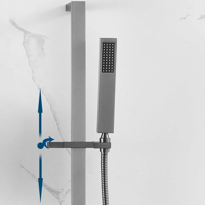 Shower Trim Square Massage Jet Rain Wall Mounted Shower System -Bathlova