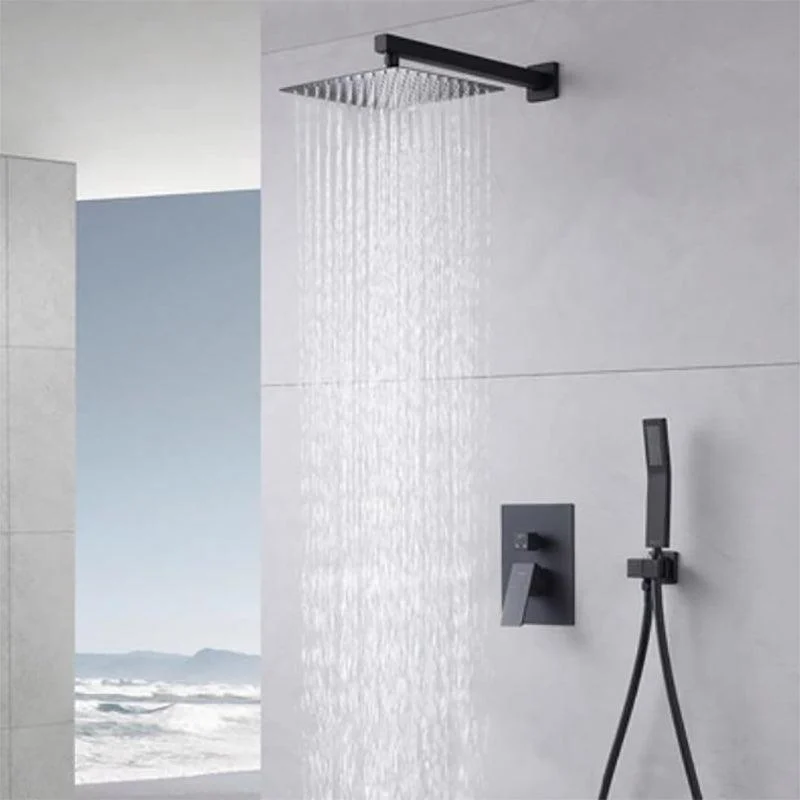 Shower Trim Square Massage Jet Rain Wall Mounted Shower System -Bathlova