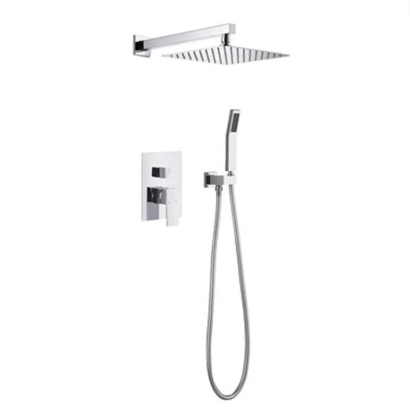 Shower Trim Square Massage Jet Rain Wall Mounted Shower System -Bathlova