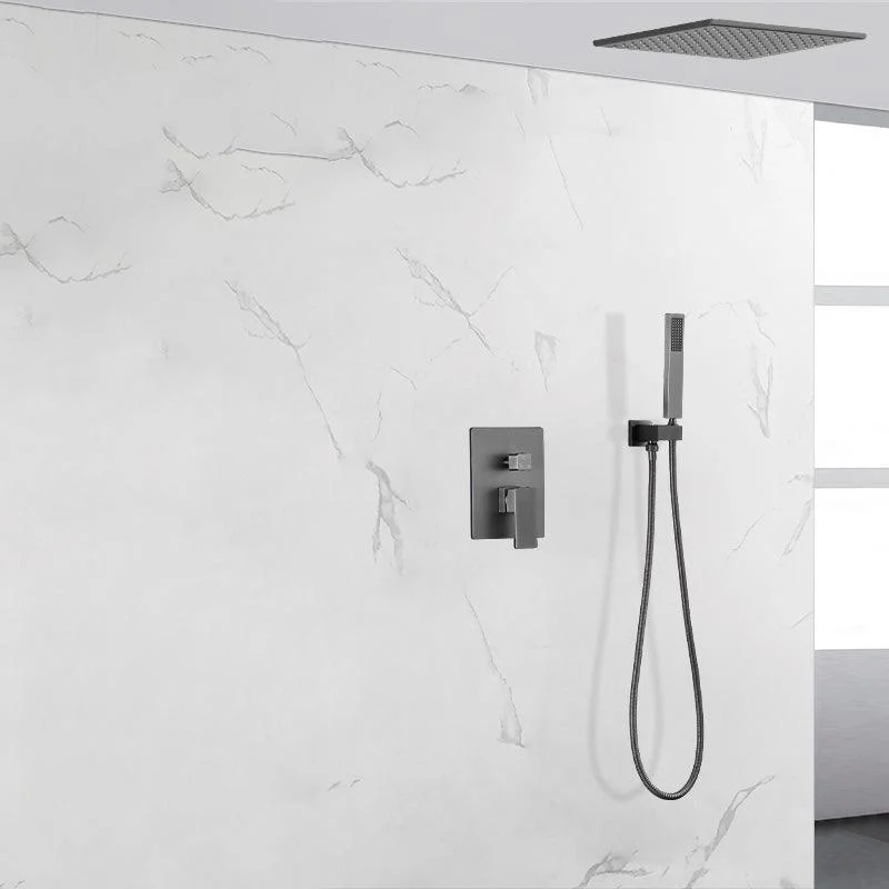 Shower Trim Square Massage Jet Rain Wall Mounted Shower System -Bathlova