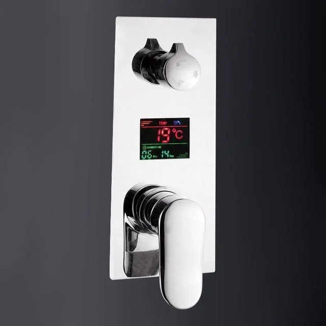 Shower Valve With Digital Temperature Display Shower Control -Bathlova