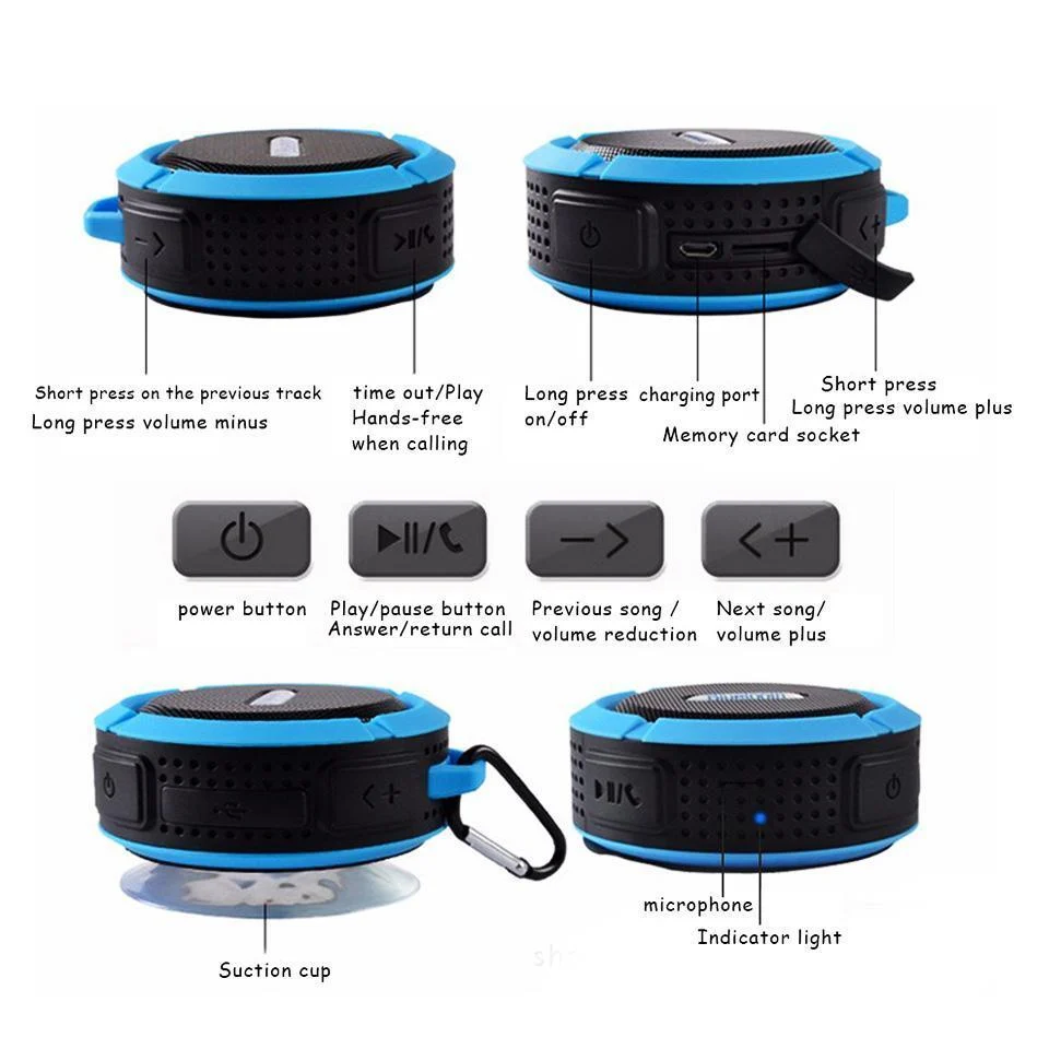 Shower Waterproof Bluetooth Speaker -Bathlova