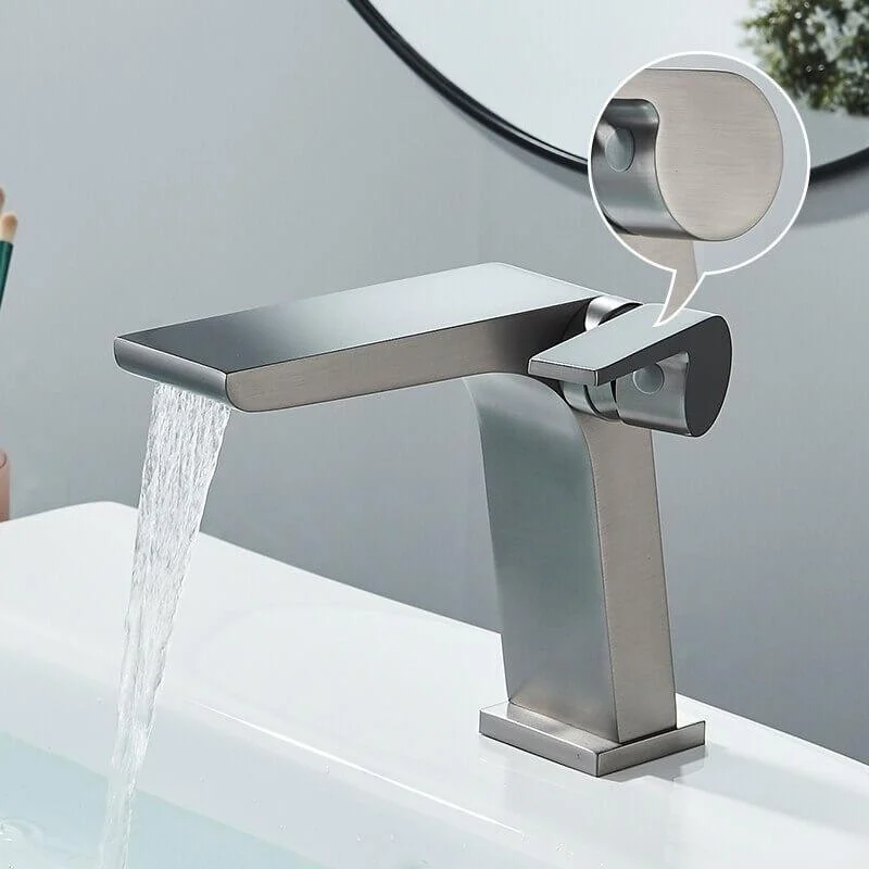 Side Lever Handle Bathroom Sink Tap -Bathlova