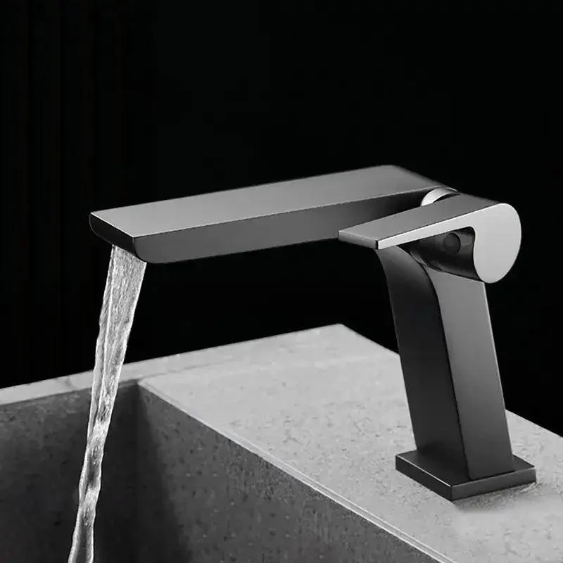 Side Lever Handle Bathroom Sink Tap -Bathlova