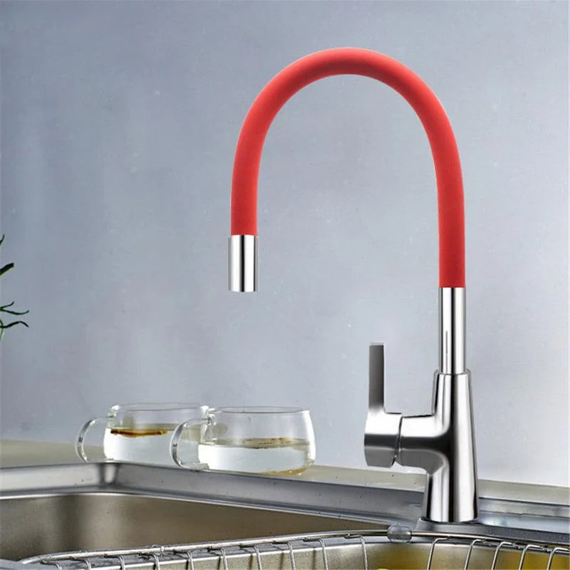 Silica Gel Nose Kitchen Tap 360 Rotation Water Mixer Tap -Bathlova