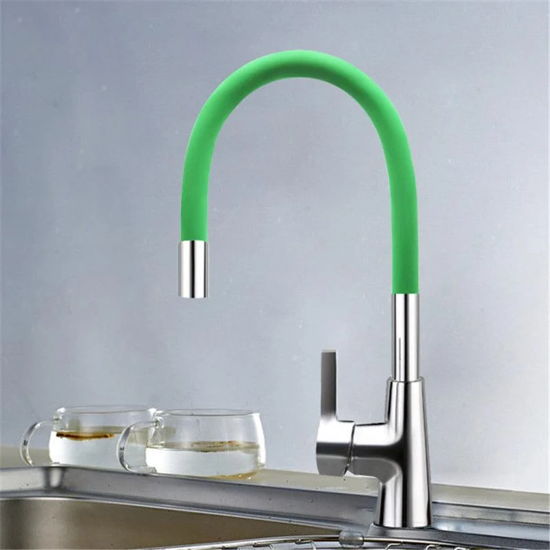 Silica Gel Nose Kitchen Tap 360 Rotation Water Mixer Tap -Bathlova