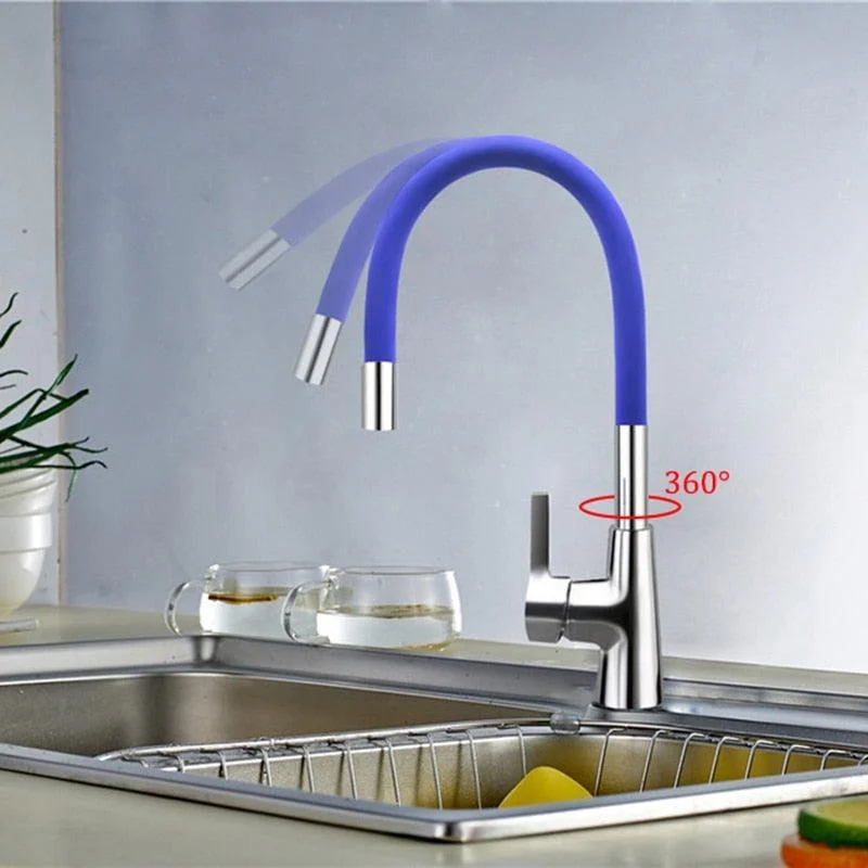 Silica Gel Nose Kitchen Tap 360 Rotation Water Mixer Tap -Bathlova