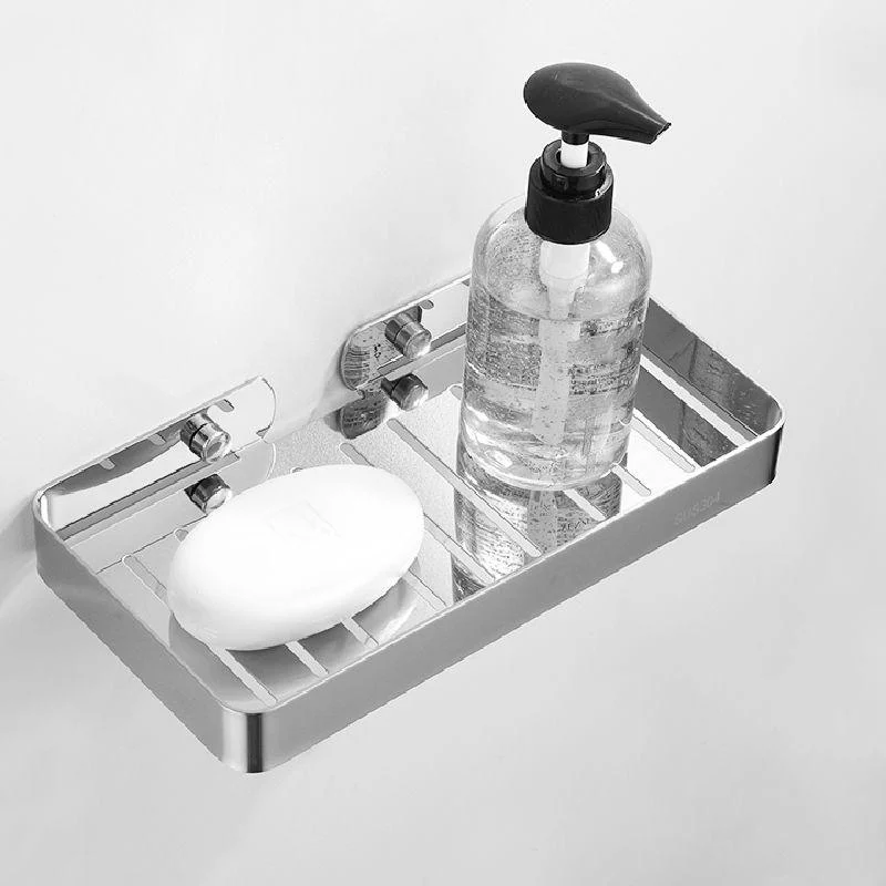 Silver Bathroom Accessories Hardware Set Modern Bathroom Accessory Kit -Bathlova