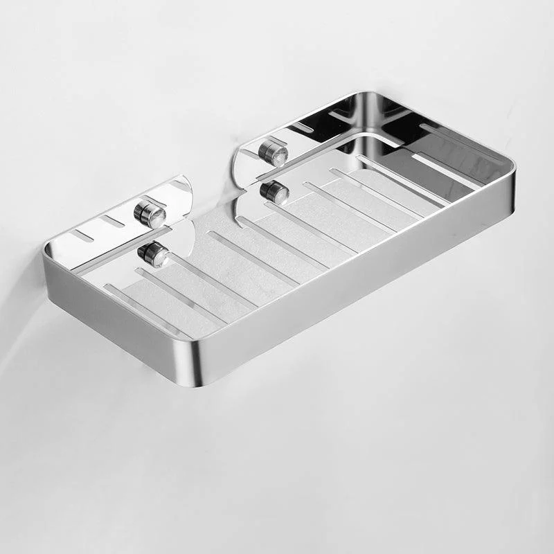 Silver Bathroom Accessories Hardware Set Modern Bathroom Accessory Kit -Bathlova