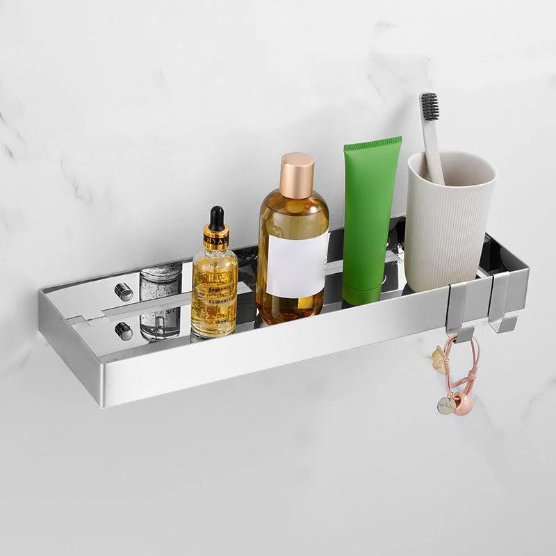 Silver Bathroom Accessories Hardware Set Modern Bathroom Accessory Kit -Bathlova