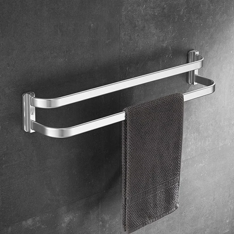 Silver Bathroom Hardware Set Modern Bathroom Accessory as Individual or as A Set -Bathlova