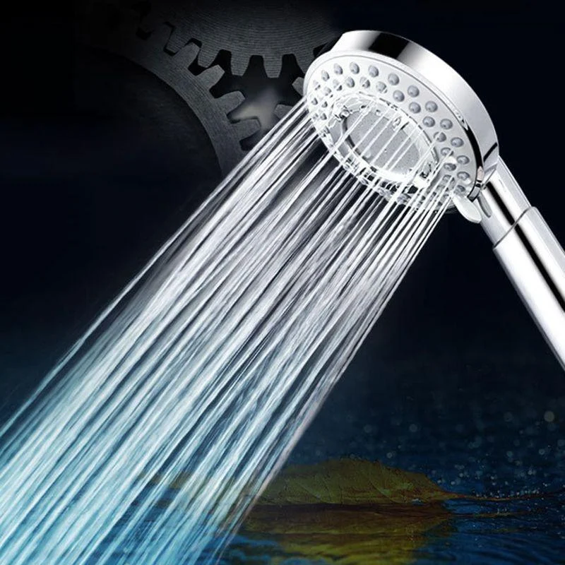 Silver Handheld Shower Head 3 Sprays Stainless Steel Wall-Mount Showerhead -Bathlova