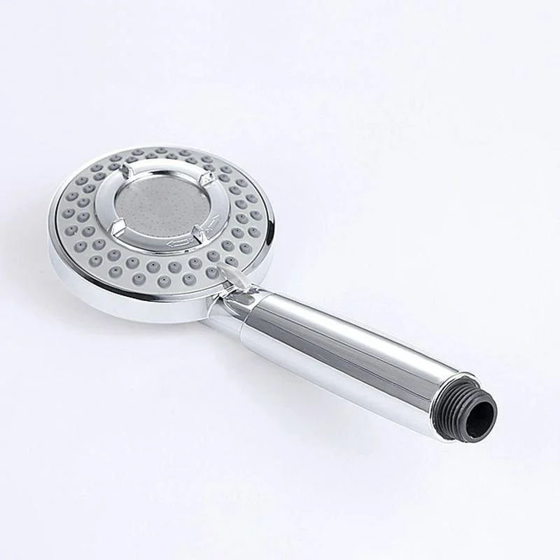 Silver Handheld Shower Head 3 Sprays Stainless Steel Wall-Mount Showerhead -Bathlova