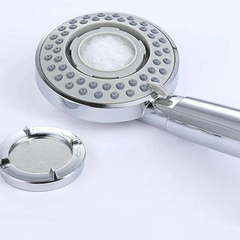 Silver Handheld Shower Head 3 Sprays Stainless Steel Wall-Mount Showerhead -Bathlova