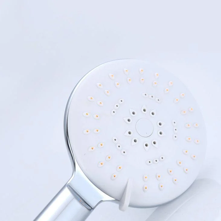 Silver Shower Head Combo Metal Modern 5-Spray Patterns Shower Heads -Bathlova