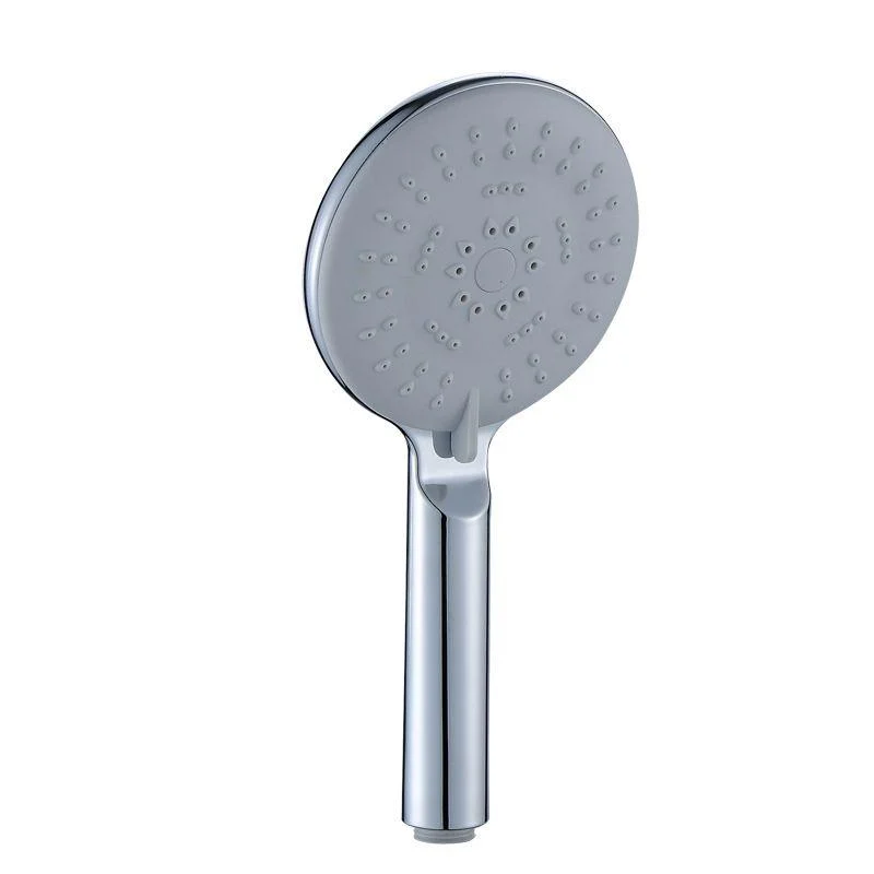 Silver Shower Head Combo Metal Modern 5-Spray Patterns Shower Heads -Bathlova