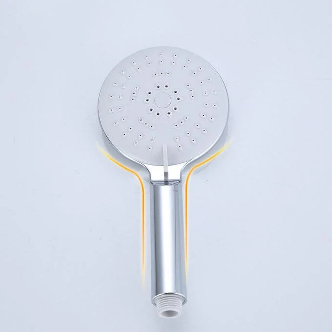 Silver Shower Head Combo Metal Modern 5-Spray Patterns Shower Heads -Bathlova