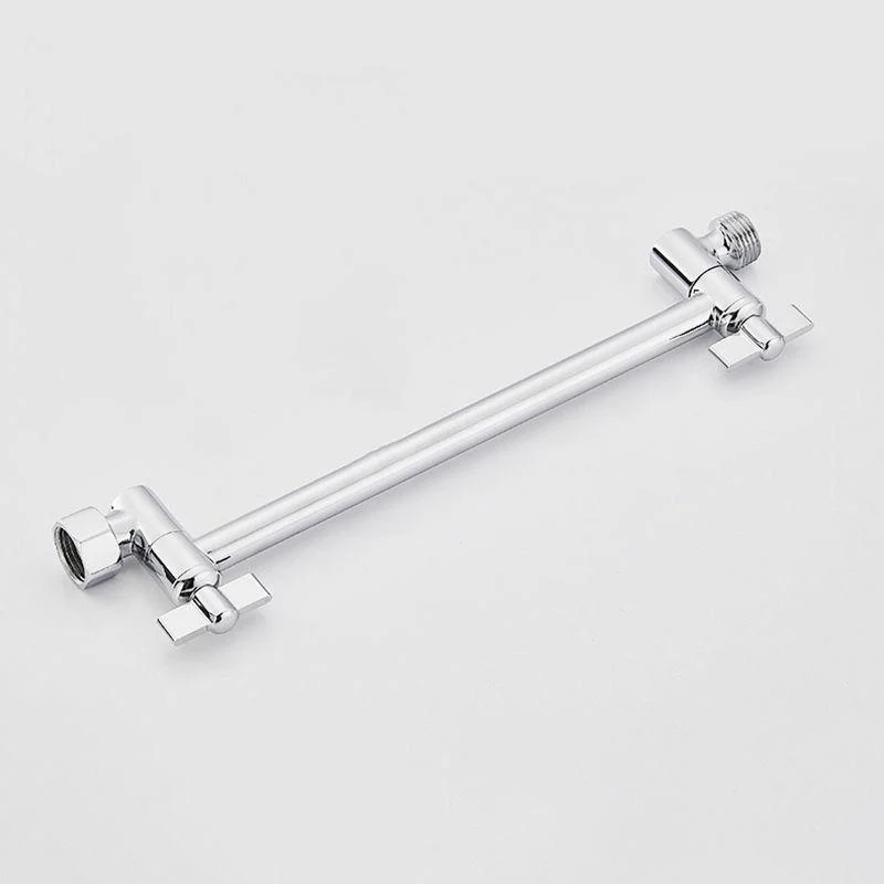 Silver Square Fixed Shower Head Modern Style Wall-Mount Showerhead -Bathlova