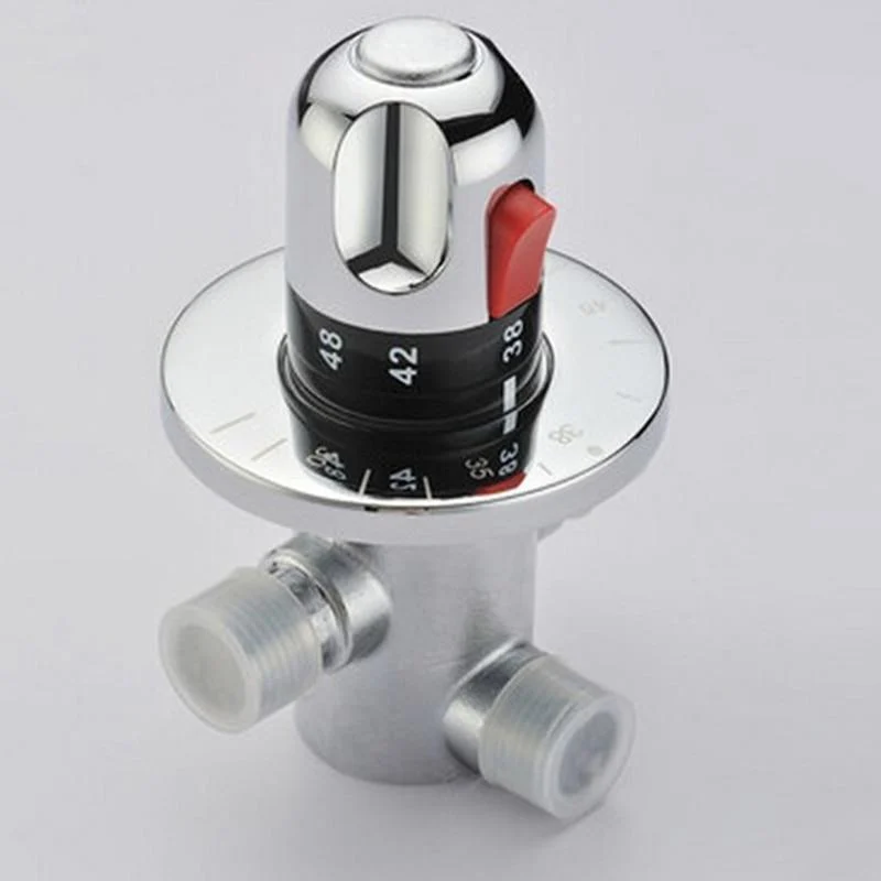 Silver Thermostatic Mixing Valve Control -Bathlova