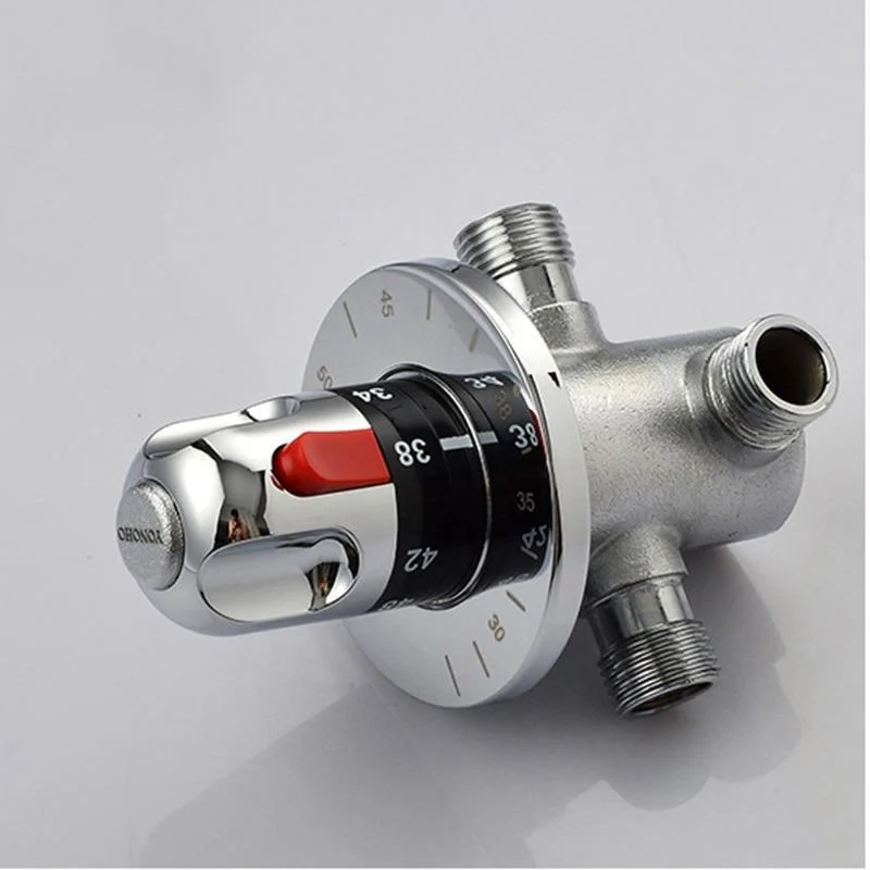 Silver Thermostatic Mixing Valve Control -Bathlova